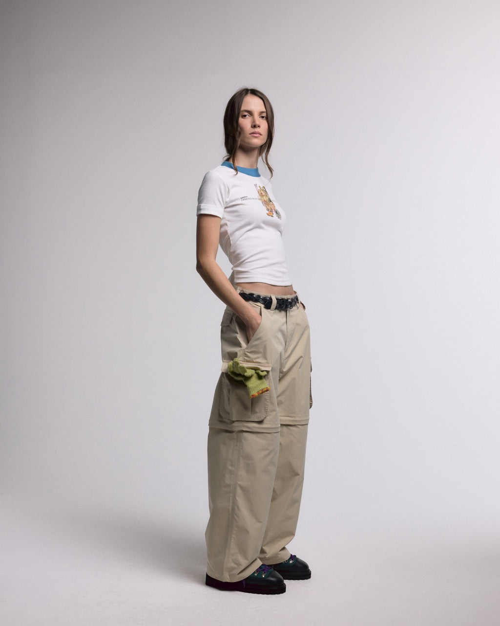 Beige Cargo Pants