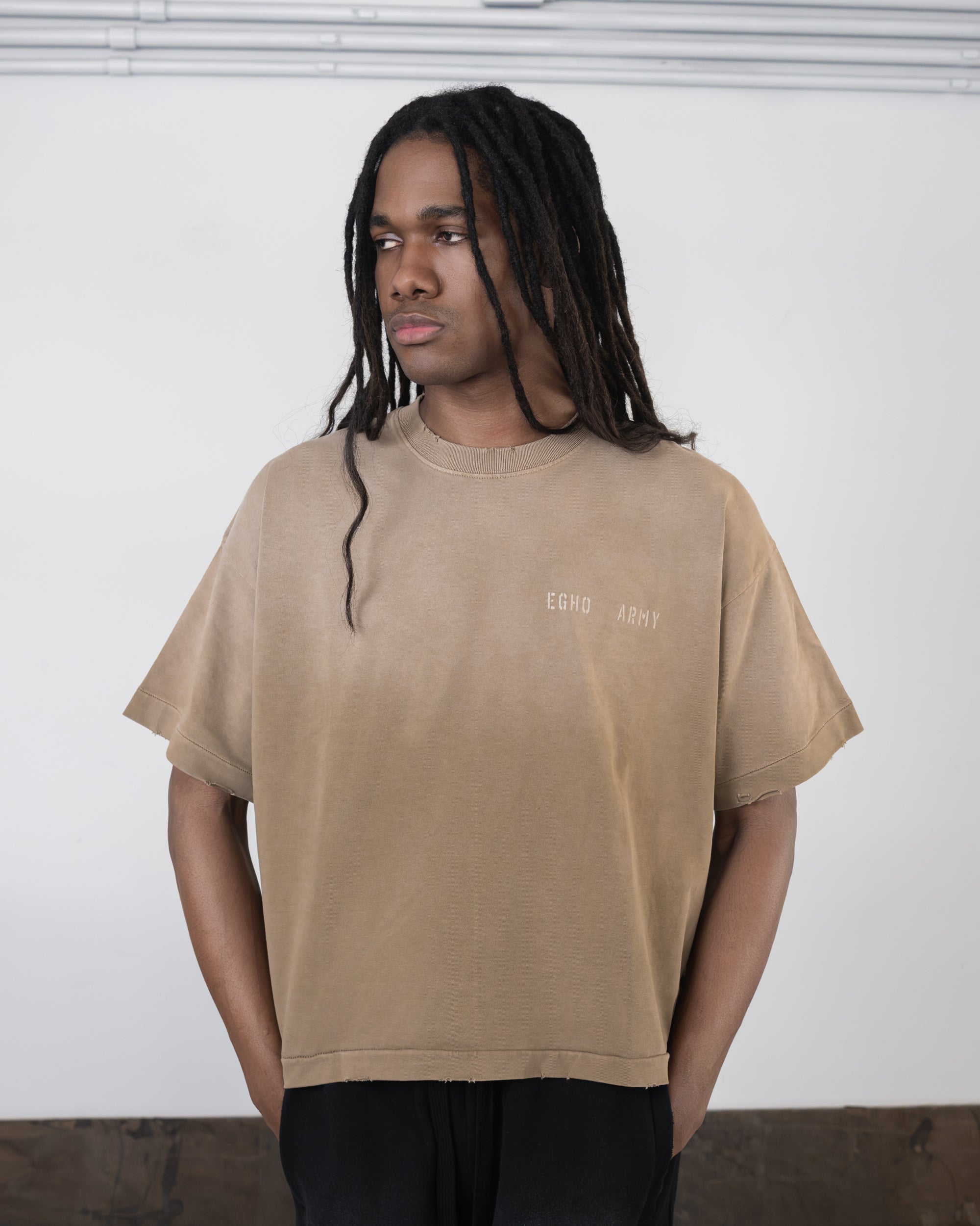 Sand 'UNF' Boxy Tee
