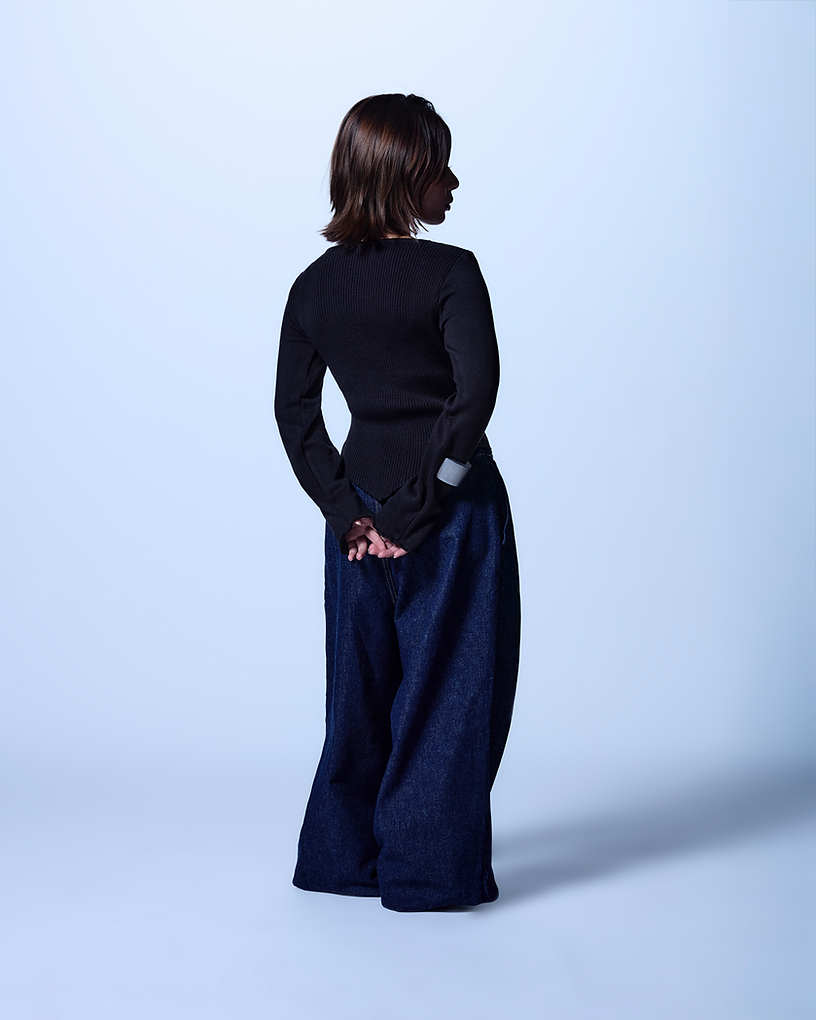 Blue Dark Wash Pardon Denim Pants