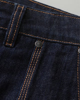 Double Knee Raw Denim Shorts
