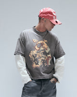 Sand Washed 'Last Race' Boxy Tee