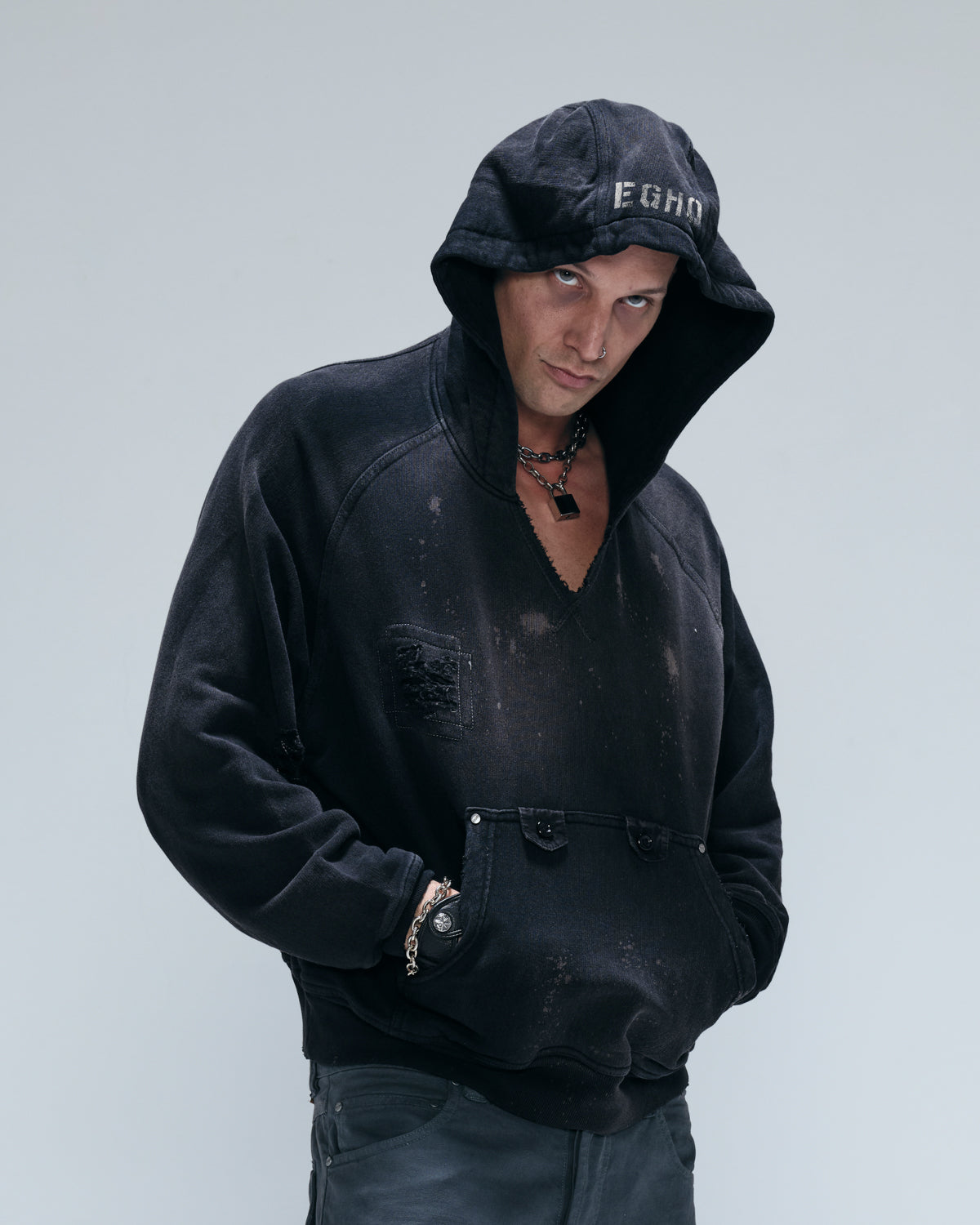 Dirty Black 'Void' Hoodie
