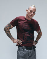 Burgundy 'Stay Wild' Regular Gaze Tee