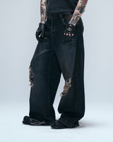 Blue Wild Distressed Denim Pants