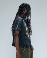 Black Washed 'Serpent' Boxy Tee