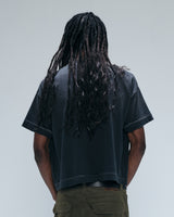 Black Washed 'Serpent' Boxy Tee