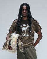 Olive 'Goat' Regular Gaze Tee