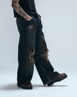 Blue Wild Distressed Denim Pants
