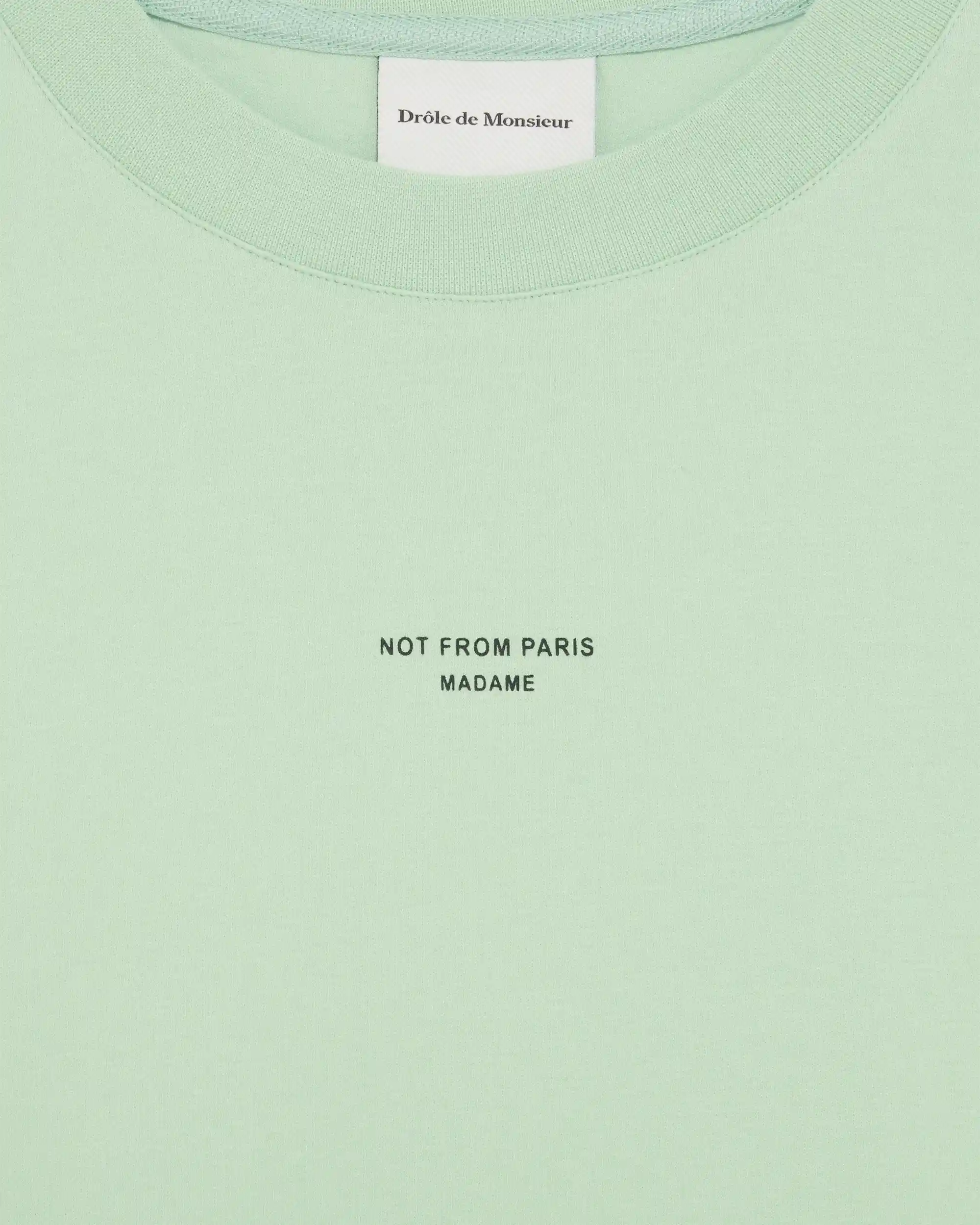 Light Green 'Le T-Shirt Slogan Classique' Tee