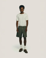 Green Leopard 'Big Pockets' Cargo Shorts