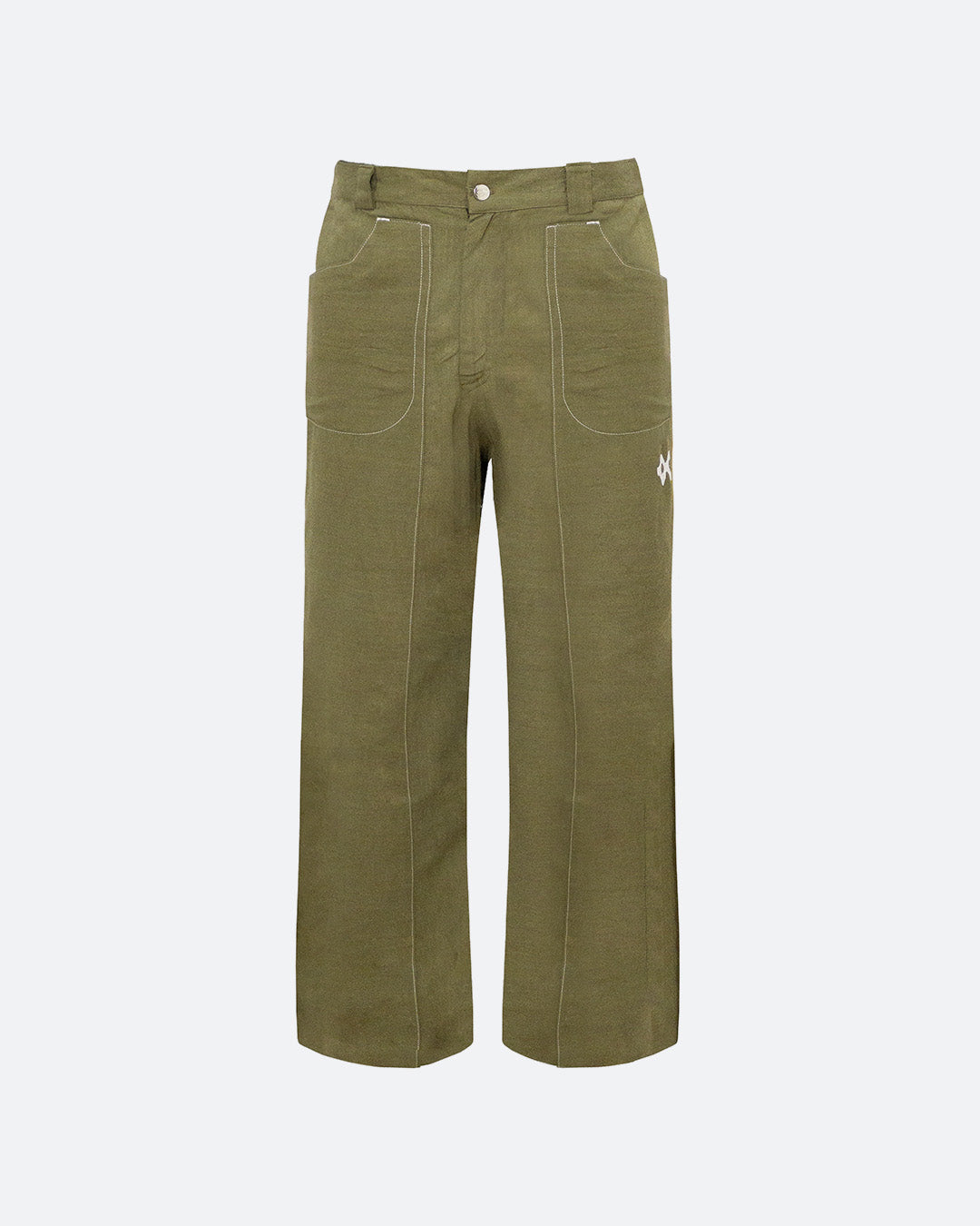 Green Fett Straight Pants