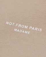 Beige Le Hoodie Slogan Classique