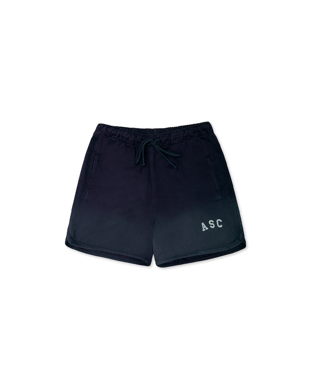 Navy Washed Fitness Shorts