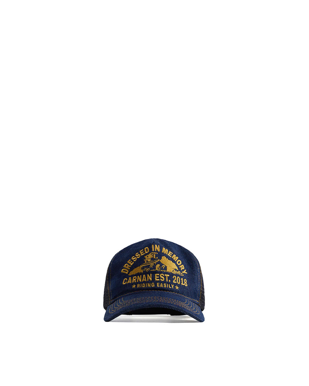 Navy Raw 'Farm House' Trucker Cap