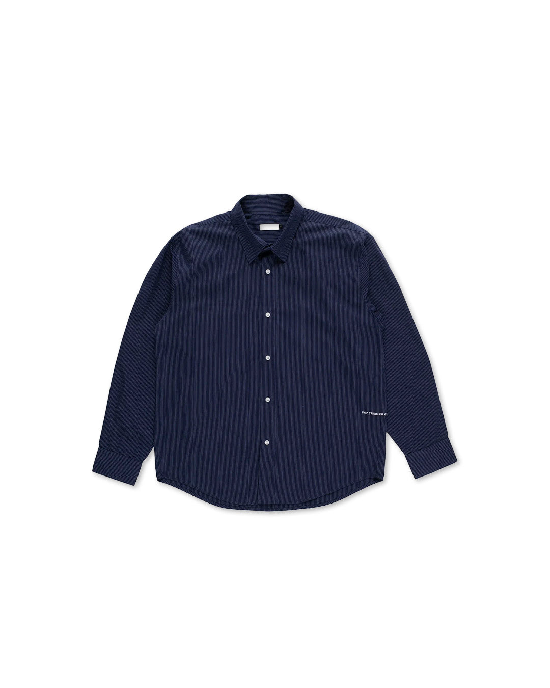 Navy 'Logo' Striped Shirt