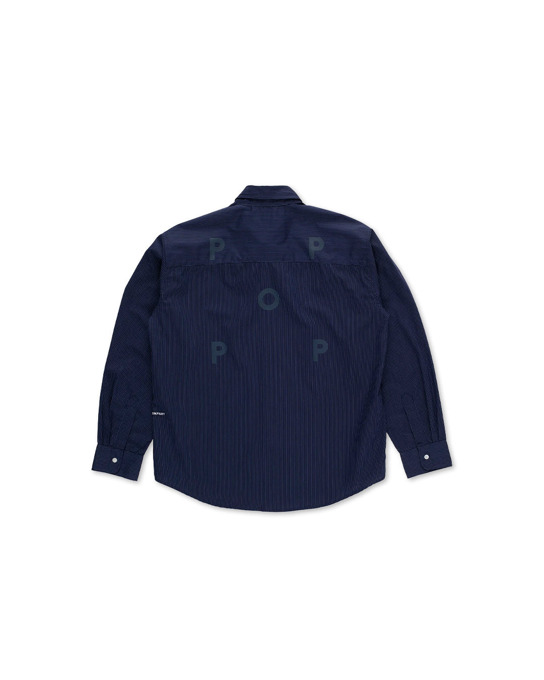Navy 'Logo' Striped Shirt