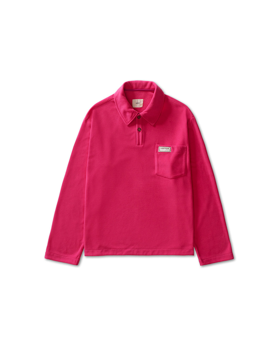 Pink Fleece Rugby Polo