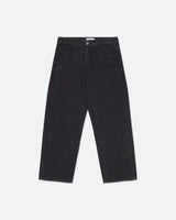 Black Straight Cut Denim Pants