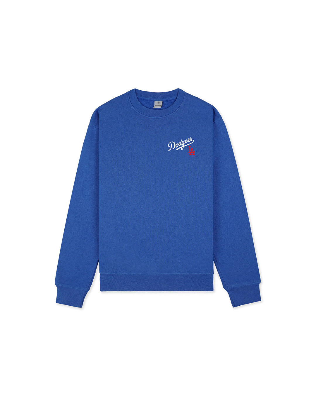 Team Blue/White 'Dodgers Serif' Crewneck