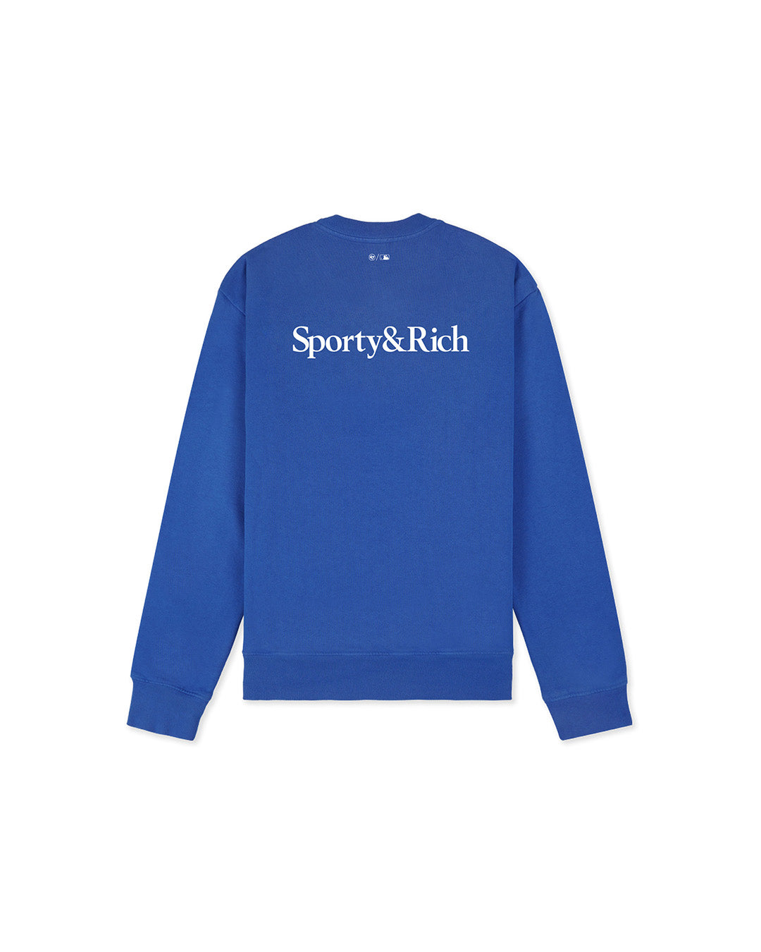Team Blue/White 'Dodgers Serif' Crewneck