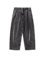 Black Washed Twill Pants