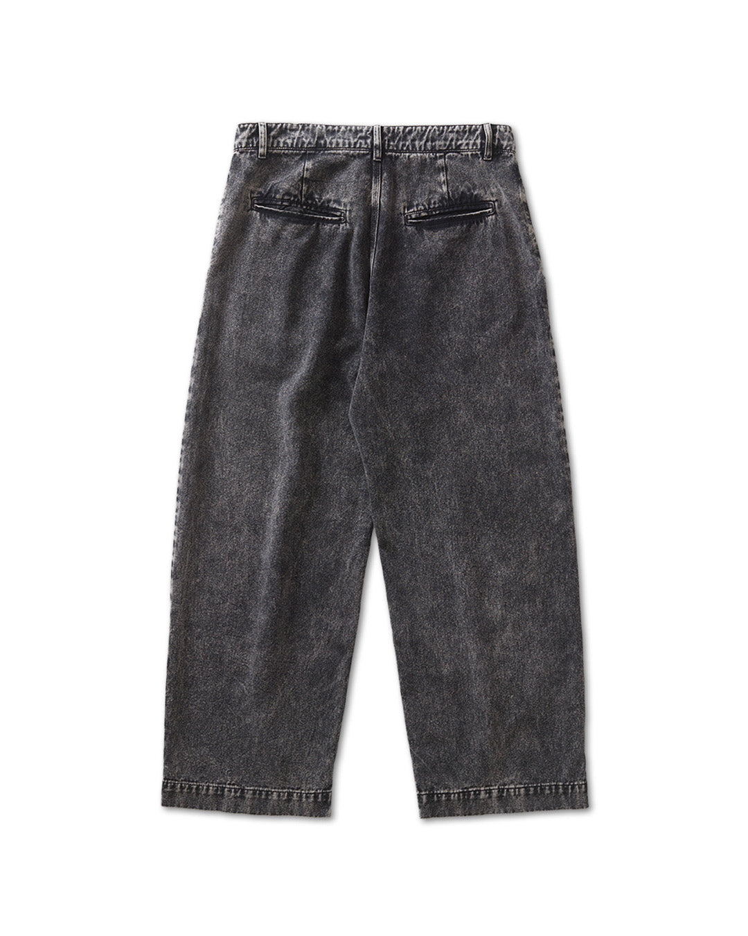 Black Washed Twill Pants