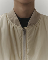 Light Beige Bomber Jacket