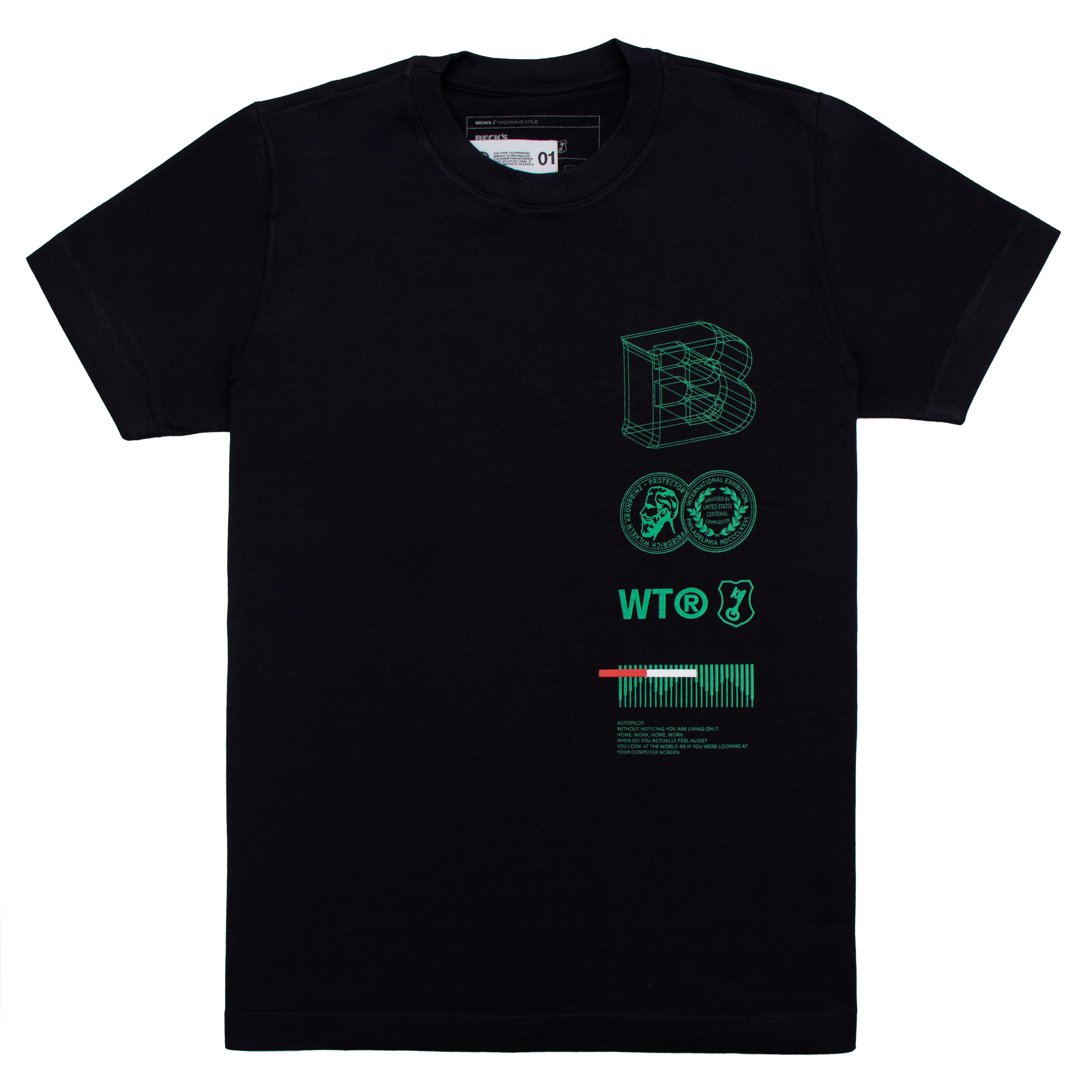 BECK'S x WORKING TITLE Camiseta Autopilot - Black