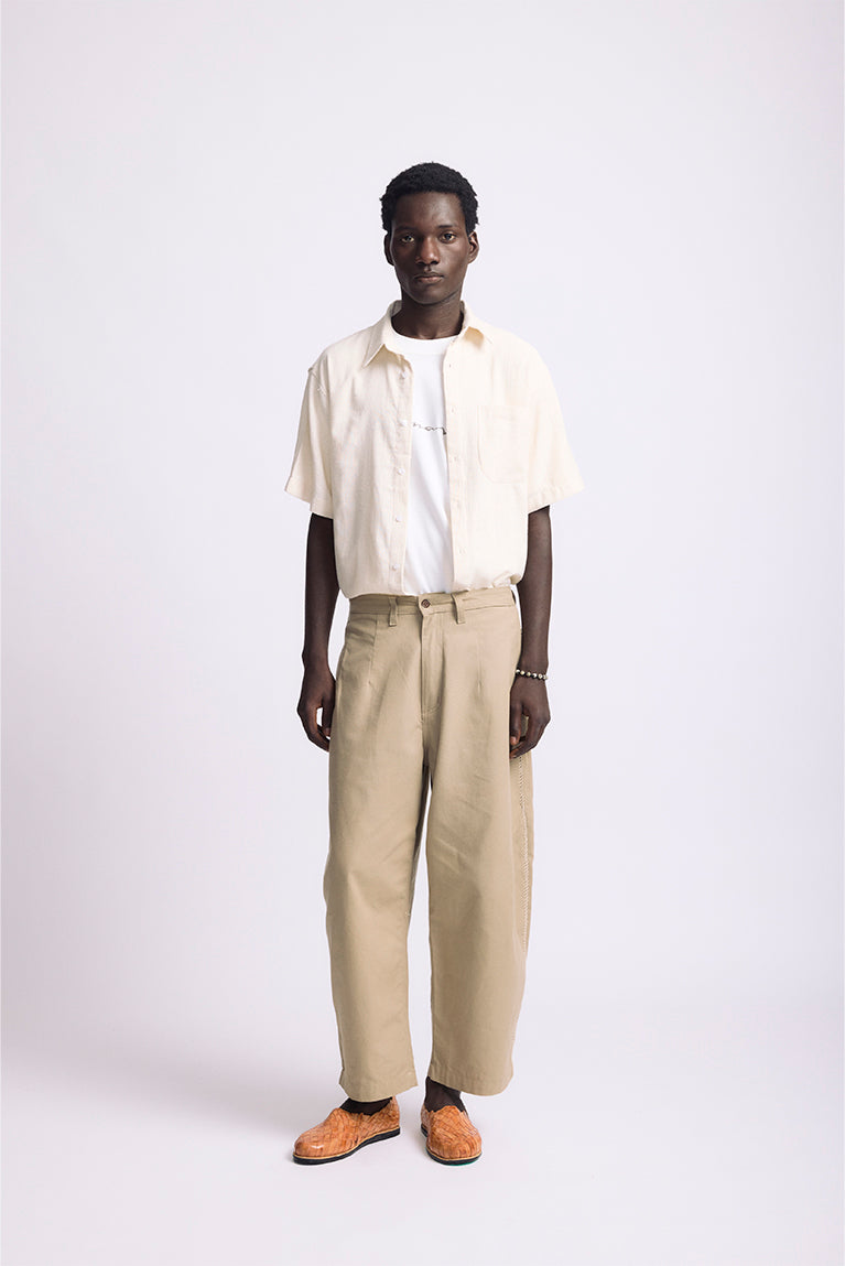 Beige 'Balloon' Pants