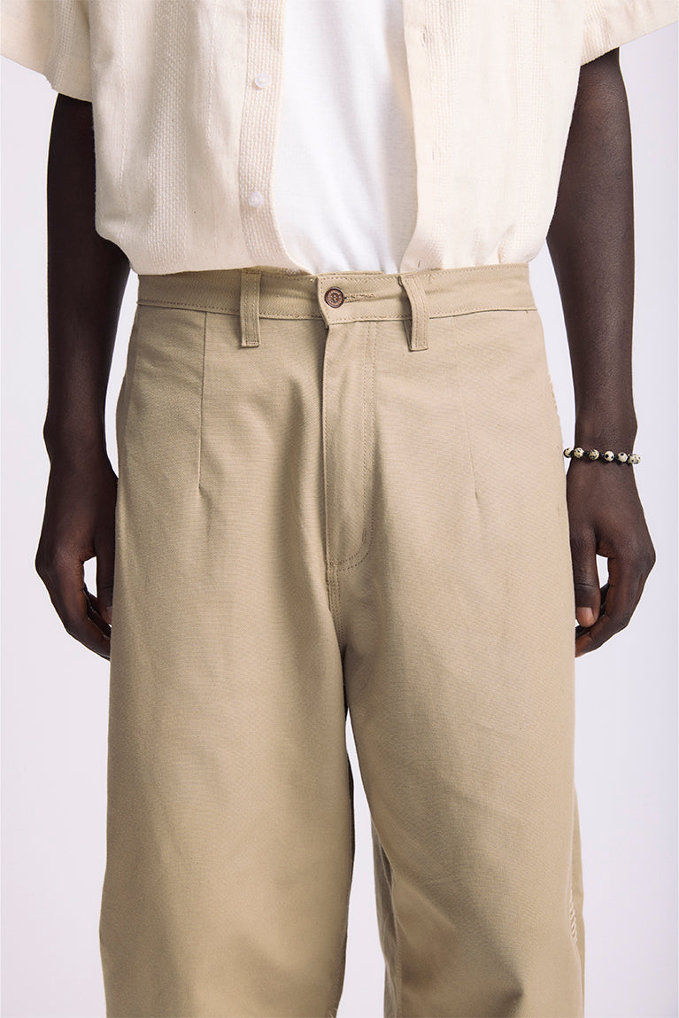 Beige 'Balloon' Pants