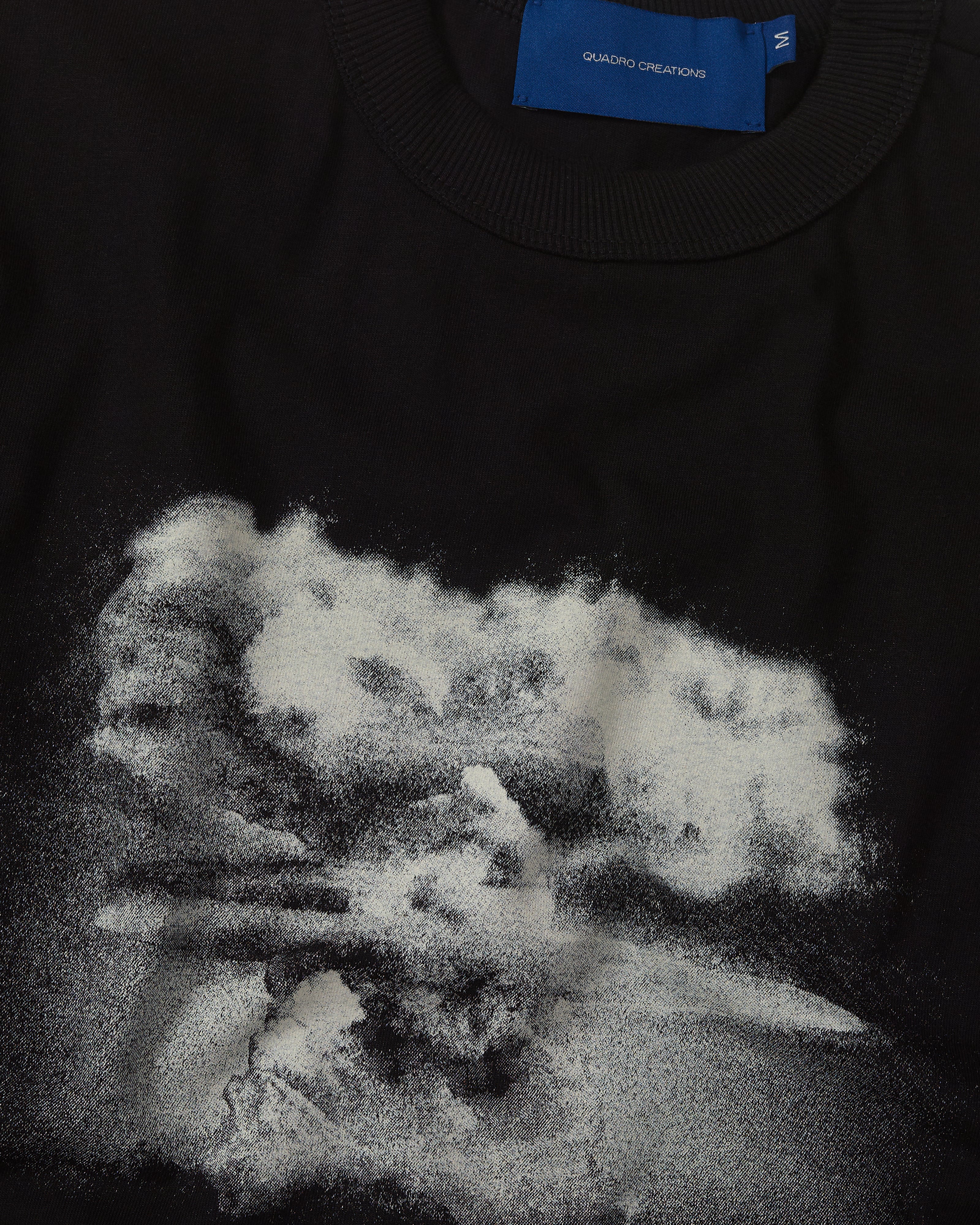 Black '24 de Outubro' Boxy Tee