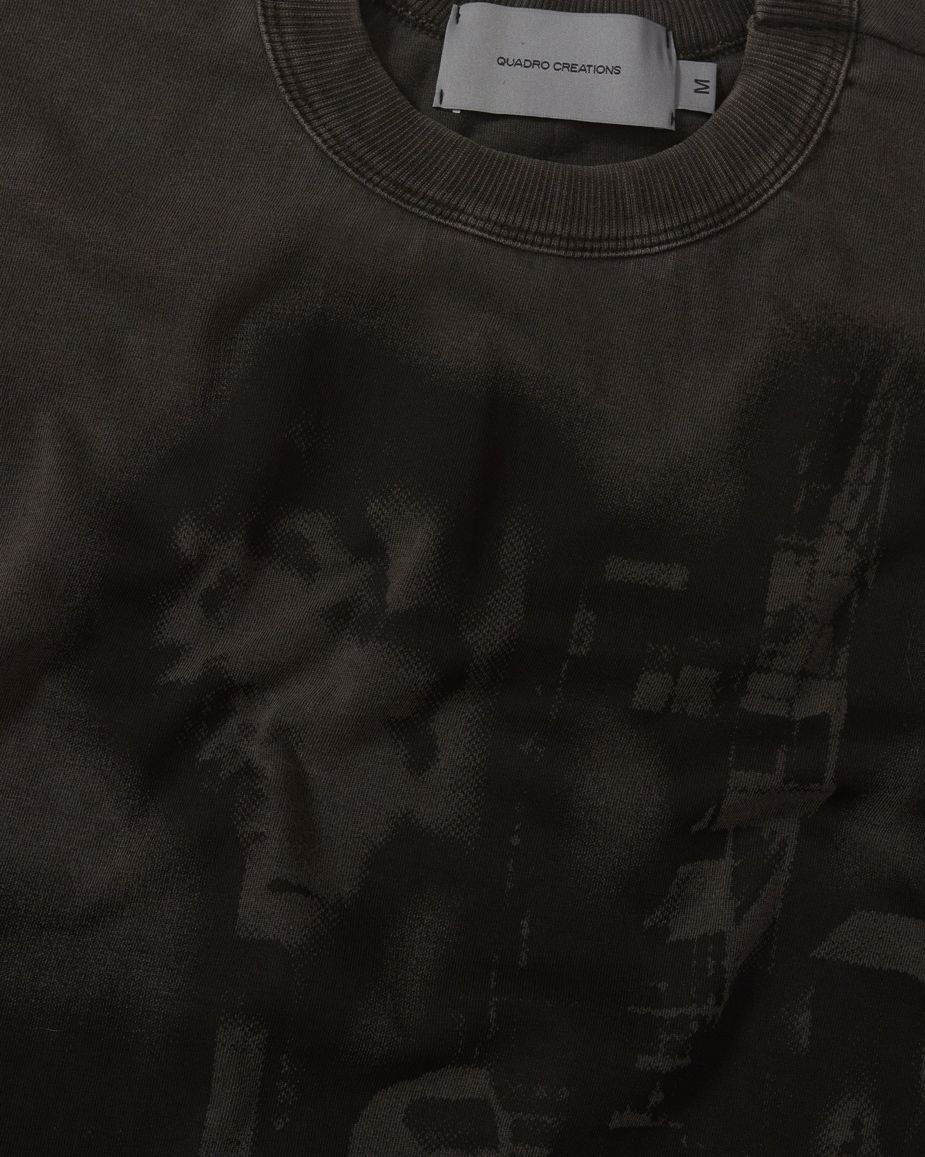 Black Washed 'Bomba Cidade' Boxy Tee