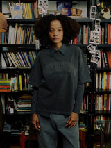 Black Faded 'College' Boxy Tee X DISNEY