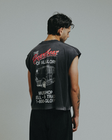 Black Washed 'Heartbeat' Tank Top