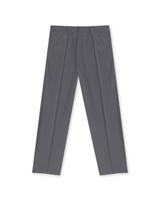 Grey Pinstripe Wide Pants