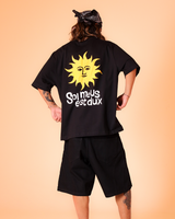 Black Solar Jorts Shorts