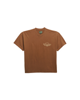 Brown 'Stereo' Boxy Fit Tee