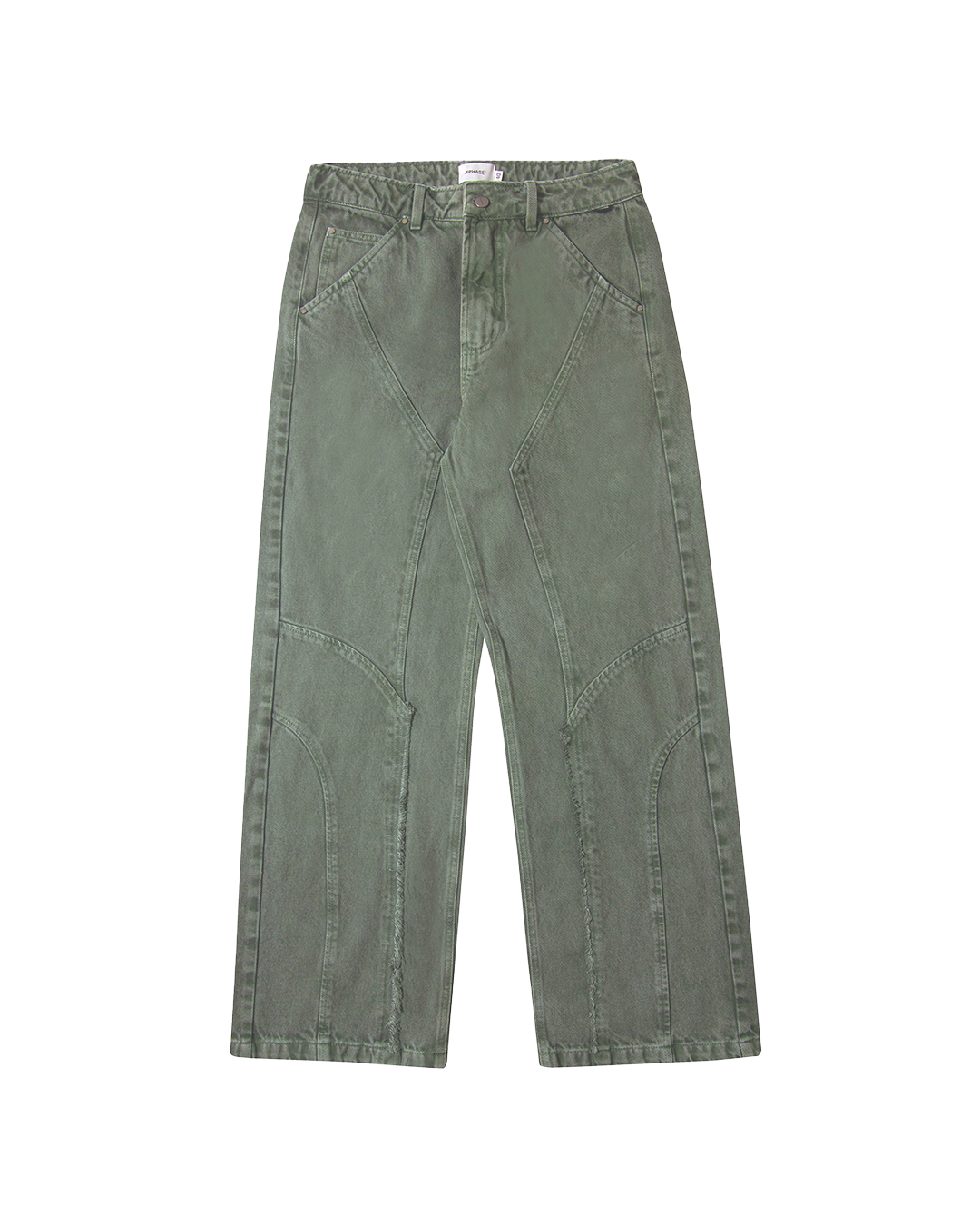 Stoned Green Trim Pants