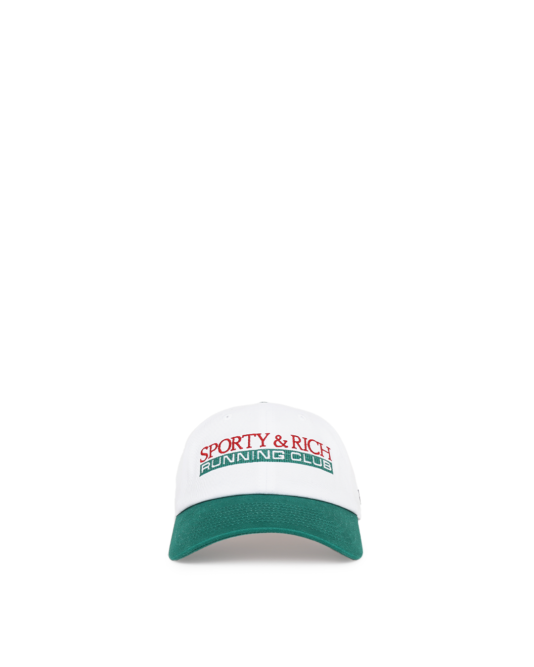 White/Green Finish Line Cap