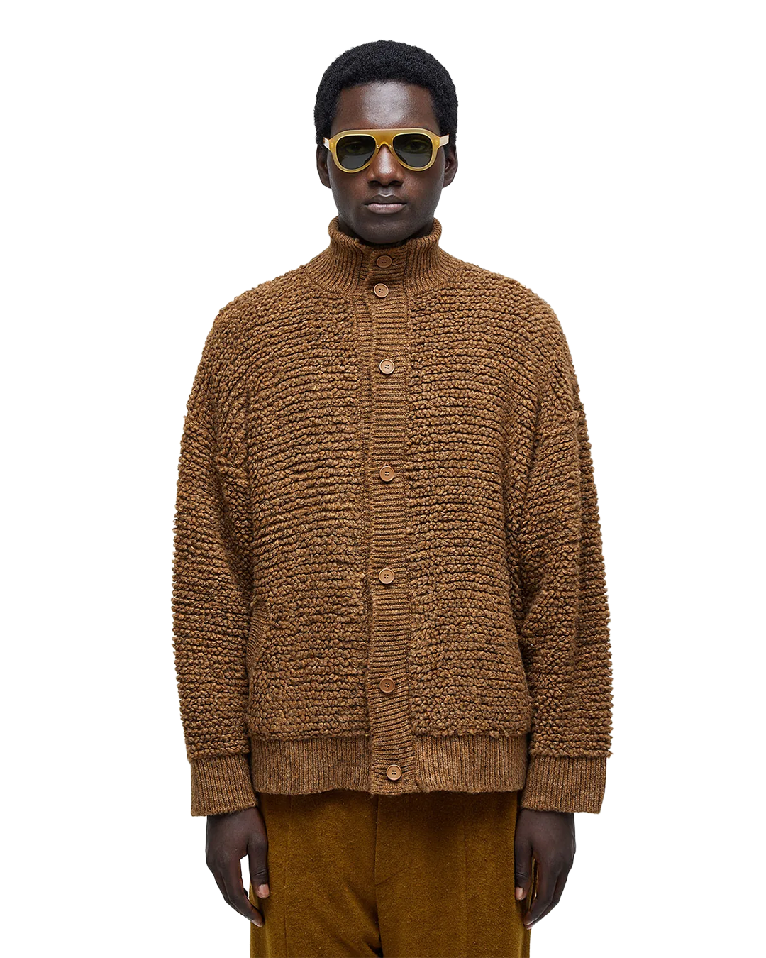 Brown Furry Cardigan