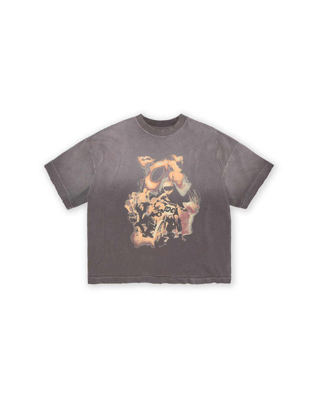 Sand Washed 'Last Race' Boxy Tee