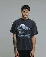 Black Washed 'Running Wild' Tee