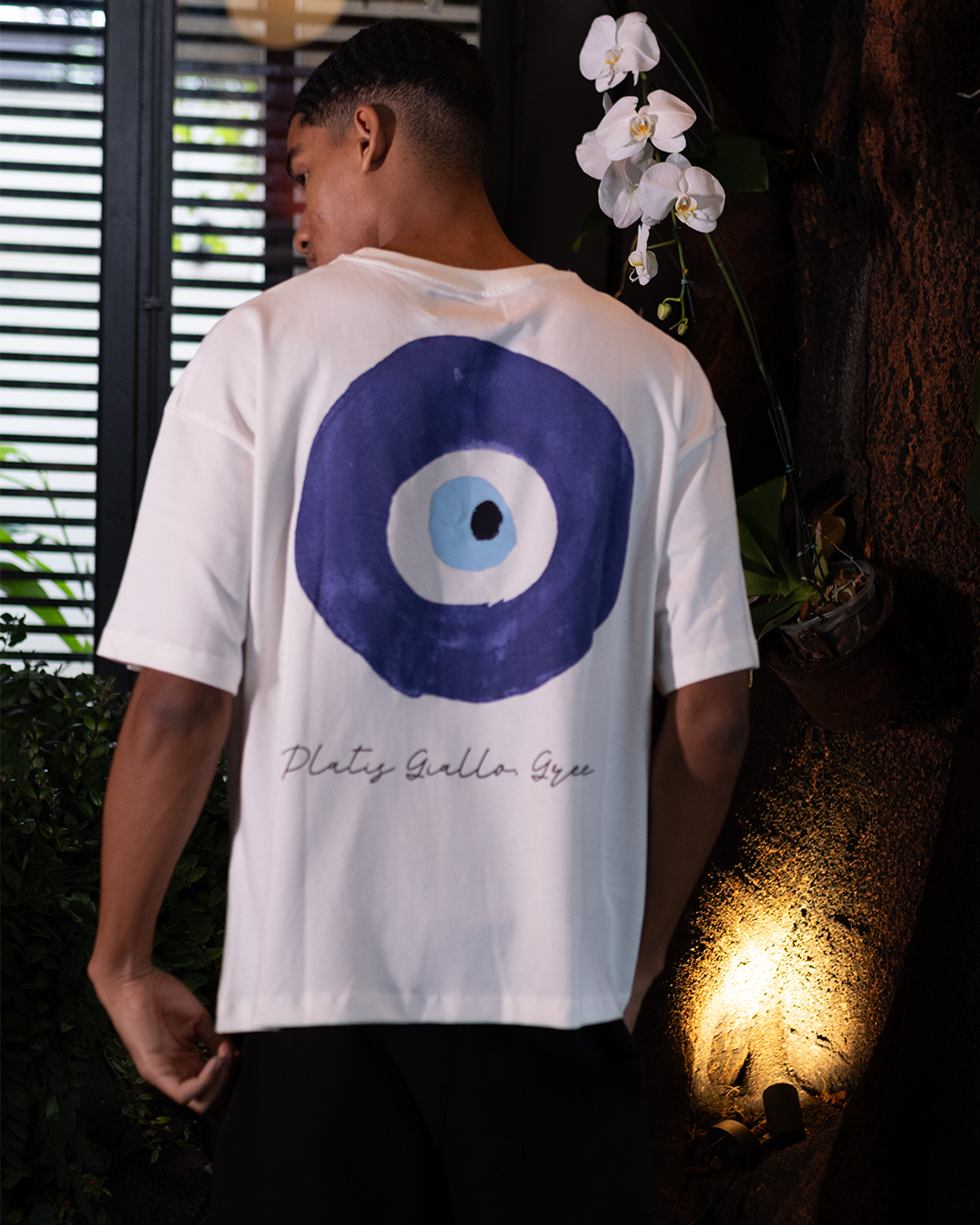 White 'Platis' Oversized Tee