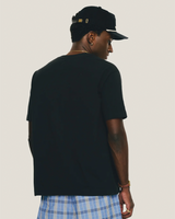Black Regular Fit Heart Shaped Box Tee