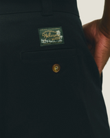 Black Tailored Double-Pleated Shorts