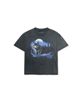 Black Washed 'Running Wild' Tee