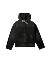 Stoned Black Trim Zipped Hoodie