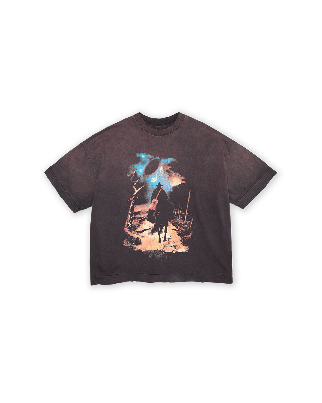 Brown 'Violeiro' Boxy Tee
