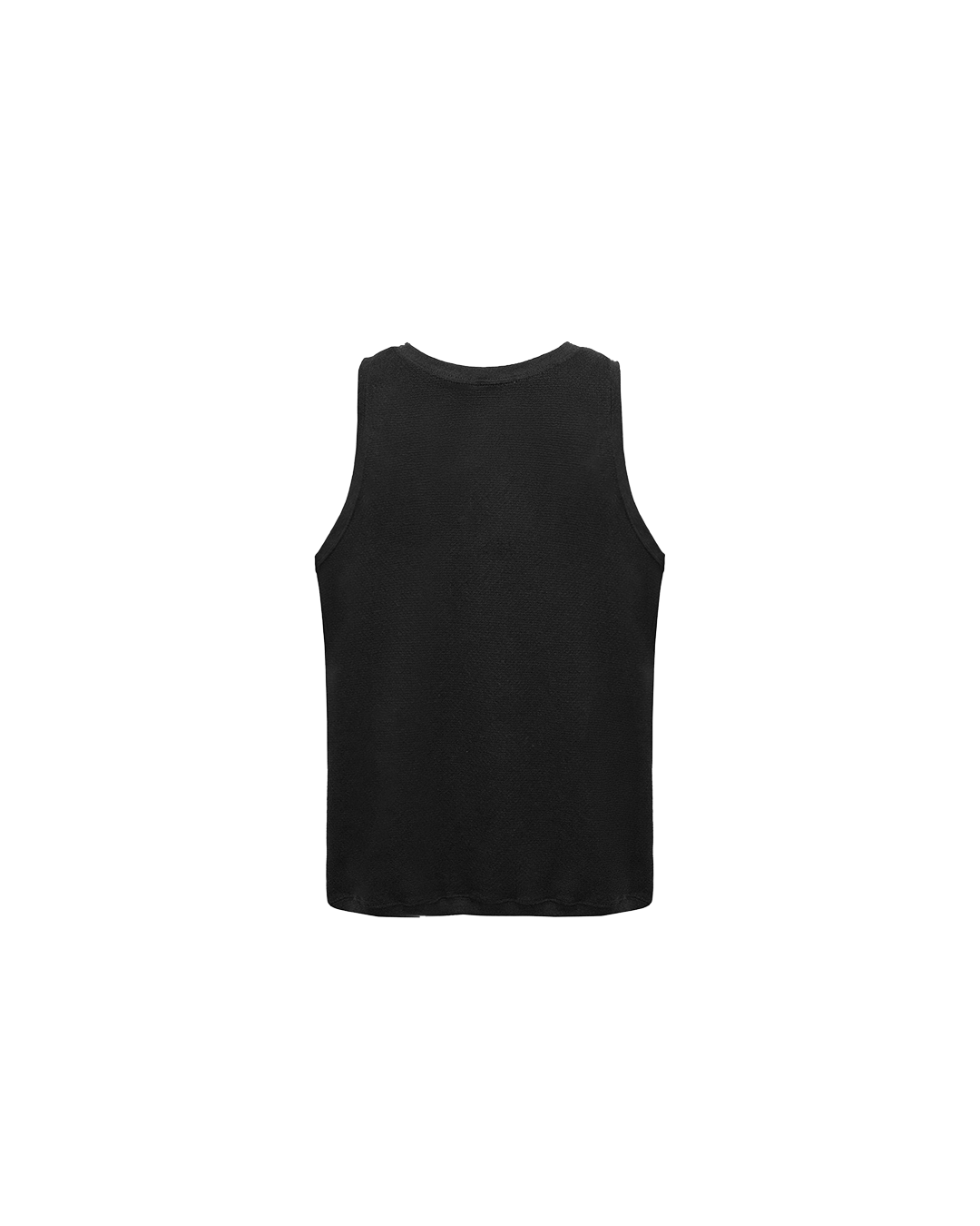 Black Logo Tricot Tank Top