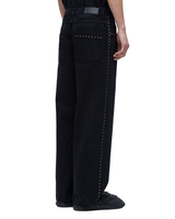 Black Cotton Twill Pants